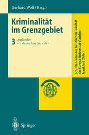 Cover von Kriminalität im Grenzgebiet