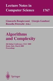 Cover von Algorithms and Complexity