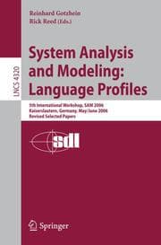 Cover von System Analysis and Modeling: Language Profiles