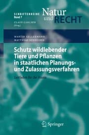 Cover von Schutz wildlebender Tiere und Pflanzen in staatlichen Planungs- und Zulassungsverfahren