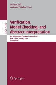 Cover von Verification, Model Checking, and Abstract Interpretation