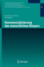 Cover von Kommerzialisierung des menschlichen Körpers