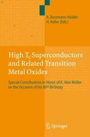 Cover von High Tc Superconductors and Related Transition Metal Oxides