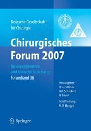Cover von Chirurgisches Forum 2007 für experimentelle und klinische Forschung