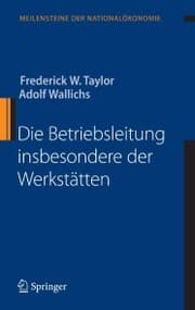 Cover von Die Betriebsleitung insbesondere der Werkstätten