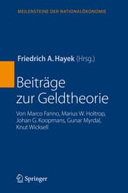 Cover von Beiträge zur Geldtheorie