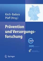 Cover von Prävention und Versorgungsforschung