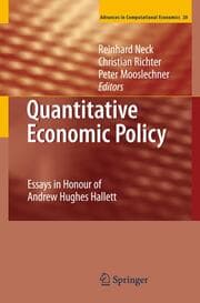 Cover von Quantitative Economic Policy