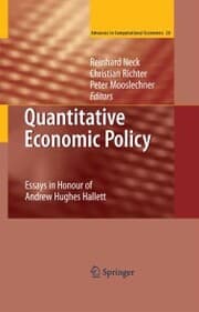 Cover von Quantitative Economic Policy