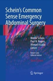 Cover von Schein's Common Sense Emergency Abdominal Surgery