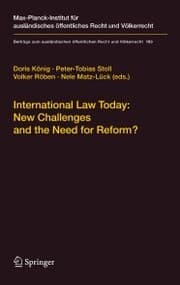 Cover von International Law Today: New Challenges and the Need for Reform?