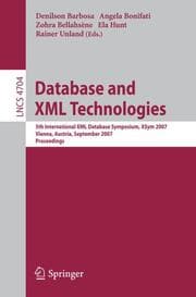 Cover von Database and XML Technologies