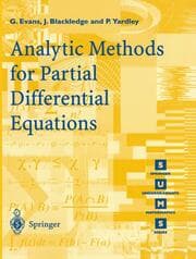 Cover von Analytic Methods for Partial Differential Equations