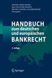 Cover von Handbuch zum deutschen und europäischen Bankrecht