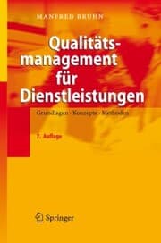 Cover von Qualitätsmanagement für Dienstleistungen