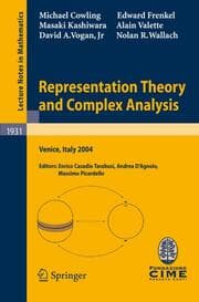 Cover von Representation Theory and Complex Analysis