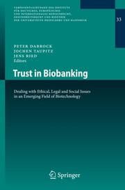 Cover von Trust in Biobanking