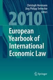 Cover von European Yearbook of International Economic Law 2010