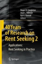 Cover von 40 Years of Research on Rent Seeking 2
