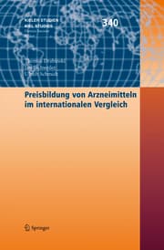 Cover von Preisbildung von Arzneimitteln im internationalen Vergleich