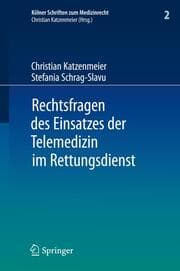 Cover von Rechtsfragen des Einsatzes der Telemedizin im Rettungsdienst
