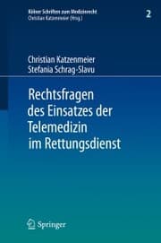 Cover von Rechtsfragen des Einsatzes der Telemedizin im Rettungsdienst