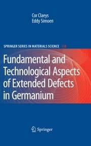 Cover von Extended Defects in Germanium