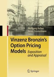 Cover von Vinzenz Bronzin's Option Pricing Models