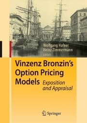 Cover von Vinzenz Bronzin's Option Pricing Models