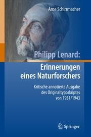 Cover von Philipp Lenard: Erinnerungen eines Naturforschers
