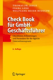 Cover von Check Book für GmbH-Geschäftsführer