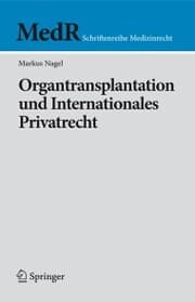 Cover von Organtransplantation und Internationales Privatrecht
