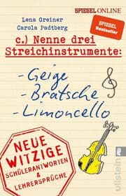 Cover von Nenne drei Streichinstrumente: Geige, Bratsche, Limoncello