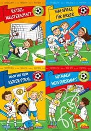 Cover von Fußball-Rätsel: Spielen, Malen, Raten wie die Weltmeister!