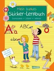 Cover von Mein buntes Sticker-Lernbuch: Buchstaben, Silben, Wörter
