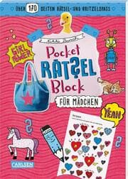 Cover von Pocket-Rätsel-Block - Für Mädchen