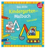 Cover von Das dicke Kindergarten-Malbuch: Fahrzeuge