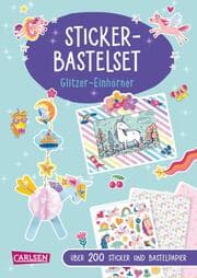 Cover von Sticker-Bastelset: Glitzer-Einhörner