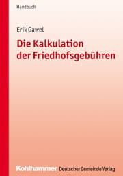 Cover von Die Kalkulation der Friedhofsgebühren