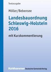 Cover von Landesbauordnung Schleswig-Holstein 2016