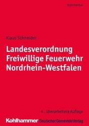 Cover von Landesverordnung Freiwillige Feuerwehr Nordrhein-Westfalen