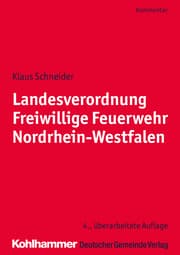 Cover von Landesverordnung Freiwillige Feuerwehr Nordrhein-Westfalen