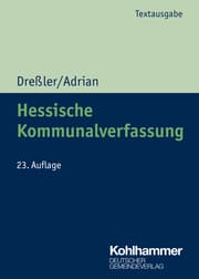 Cover von Hessische Kommunalverfassung