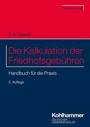 Cover von Die Kalkulation der Friedhofsgebühren