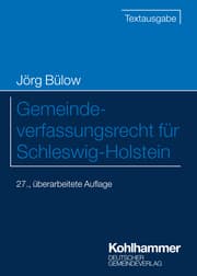 Cover von Gemeindeverfassungsrecht für Schleswig-Holstein