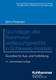 Cover von Grundlagen des Kommunalverfassungsrechts in Schleswig-Holstein