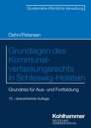Cover von Grundlagen des Kommunalverfassungsrechts in Schleswig-Holstein