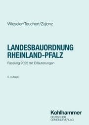 Cover von Landesbauordnung Rheinland-Pfalz