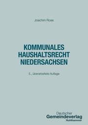 Cover von Kommunales Haushaltsrecht Niedersachsen