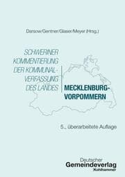 Cover von Schweriner Kommentierung der Kommunalverfassung des Landes Mecklenburg-Vorpommern